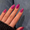 Hot Pink Cat Eye Press on Nails Short Square, SXVME Glitter Glue on Nails Sparkly Shiny Fake Nail Press on With Design, Cute Bling Extra Short Coffin False Nail for Women 30 Pcs