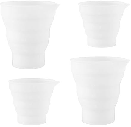 Tabanzhe Dosing Ball for Liquid Detergent 4PCS 50ml 100ml Measuring Cup Dispenser for Laundry Silicone Washing Machine Balls for Powder Detergent Fabric Conditioner Lab Kitchen Laundry Room