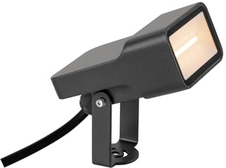SLV Erdspiessleuchte 1008478 / Außenlampe für die Beleuchtung von Garten, Terrasse, Pflanzen, Wegen, Teich, LED Aussen-Leuchte, Außen-Strahler / IP65 2200K 5.5W 500lm schwarz 115Grad