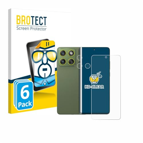 BROTECT Schutzfolie für Motorola Edge 70 | (Display+Kamera) 6 Stück Transparenter Displayschutz Made in Germany Klare Displayschutz-Folie Clear Einfache Montage