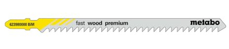5 hojas para sierra de calar fast wood premium 126/4,0 mm (623980000)