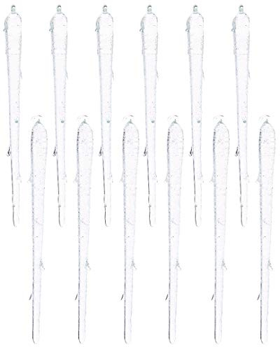 Kurt Adler C3644 Eiszapfen-Ornament, transparent