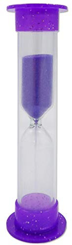2 Minute Glitter Timer - Sand Toothbrush Timer (Purple)