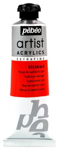 Pébéo 910513 - Pintura para Tejidos y Telas, Color Rojo