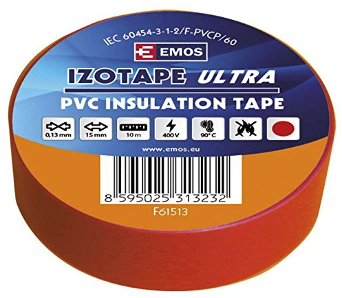 EMOS Isolierband PVC 15 mm / 10 m, rot, 15/10 CERVENA