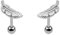 Ohr Piercing Schmuck Helix, Tragus, Stab mit Verschlusskugel und Feder (Abb. Paar)
