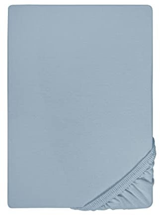 biberna Feinjersey-Spannbetttuch 0077144 taubenblau 1x 180x200 cm - 200x200 cm