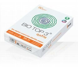 BioTop 3 Extra Kopierpapier 90g TCF von Mondi DIN A3-500 Blatt Bio Top 3