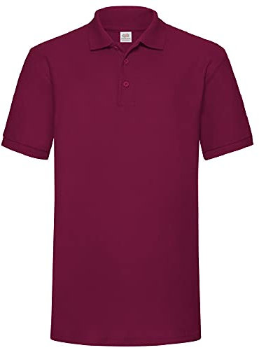 Fruit of The Loom Womens Lady-Fit 65/35 Short Sleeve Polo Shirt (XL) (Burgundy)