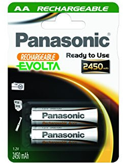 12X2 PANASONIC ACCU NIMH MIGNON AA 2450 MAH RECARGABLE EVOLTA