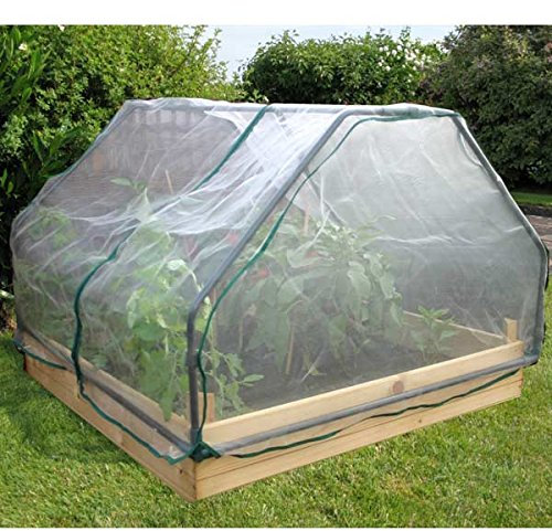 CrazyGadget® Insect Net Cover for 1m Square Cloche Summer GreenHouse Safety Mosquito Repellent Insect-Free