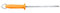 UltraSource Honing Steel, Smooth, 10, Orange Handle Butcher Steel Sharpener