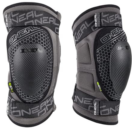 Oneal Sinner Race Kevlar Knee Guard Protecciones Bicicleta, Unisex-Adult, Negro, XL
