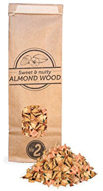 Smokey Olive Wood Sow-166 trucioli di Mandorla, Rosso/Marrone