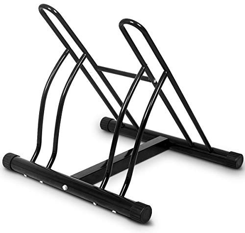 Goplus® Two Bicycle Bike Stand Rack Cycling Rack Floor Storage Organizer