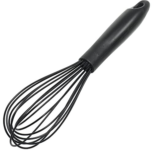 Chef Craft Fouet de cuisson en fil de silicone de qualité supérieure, 26,7 cm, noir
