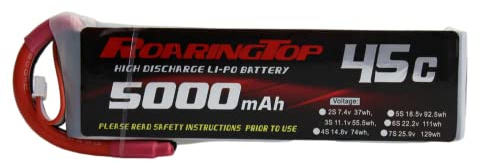 Roringtop 11.1V 5000mAh 3S 45C Batterie Lipo sans fiche (câble de Sortie) pour RC Car Boat Quadcopter Heli Aircraft Drone Racing Quadcopter RC Evader BX truggy Hobby traxxas Slash