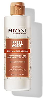 Mizani Shampoo Idratante e Districante, Prepara i Capelli al Brushing o Silk Press, Arricchito con Olio di Argan ed Estratto di Agave, Senza Solfato, Press Agent Smoothing Shampoo, 250 ml