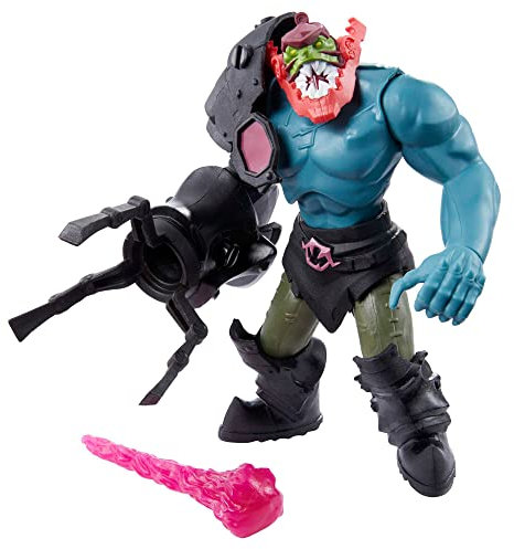 Masters of the Universe - He-Man y The, Personaje Taladro Jaw articulado con Potente Movimiento de sujeción y Accesorios, Juguete para niños 4 + años, HBL69