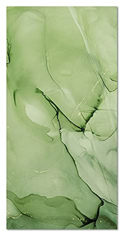 Panorama Alfombra Vinílica Salón - Varios Tamaños - (Mármol Verde 140x200 cm)