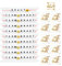 Johiux Junggesellenabschied Frauen JGA Armband,11 Pcs Team Bride Armbänder und 11 Team Bride Tattoo Aufkleber,Alphabet Perlen Jga Armband für Frauen für Braut Hochzeit
