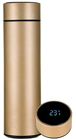 Bouteille Isotherme Bouteille Thermos Tasse de Voyage de Roi de Tasse a Cafe de The de Tasse de Voyage Etanche a L'eau or