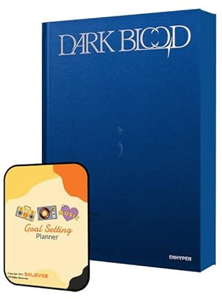ENHYPEN DARK BLOOD Album [HALF Ver.]+Pre Order Benefits+BolsVos Exclusive K-POP Inspired Digital Merches (Goal Setting Planner, Sticker Pack)