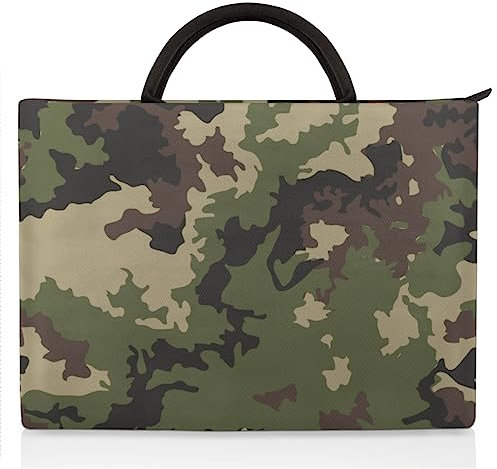 TropicalLife Military сamo Laptop Hülle für 13-17 Zoll Сamo Druck Hand Laptop Fall Aktentasche Messenger Tragetasche, multi, 15-17 in