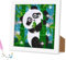 AUAUY Diamond Painting Kinder mit Holzrahmen, 5D DIY Diamond Painting Set, Malen Nach Zahlen Diamant Painting Kinder Mädchen Erwachsene, Diamant Painting Bilder Arts Craft für Home Wand Decor (Panda)