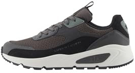 Armani Exchange Men's Bronx Sneaker, Black Peat, 9.5 UK