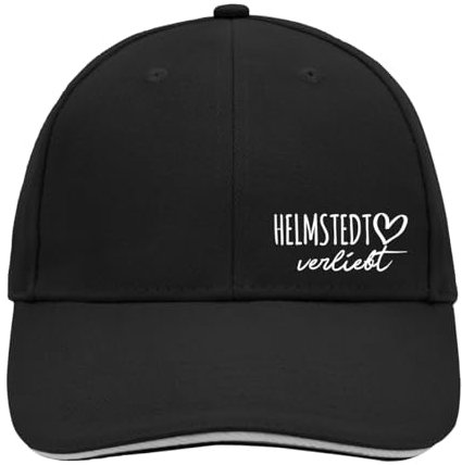 Huuraa Cappy Mütze Helmstedt verliebt Geschenk Black/Light Grey Helmstedt Präsent