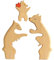 ibasenice Puzzle Und Kind Bär Holz Bär Tier Basteln Bärenfigur Bärendekor Bärenpuzzle Dekoration Desktop Dekor Bärenstatue Holzbärenpuzzle Dekostatue Holzpuzzle
