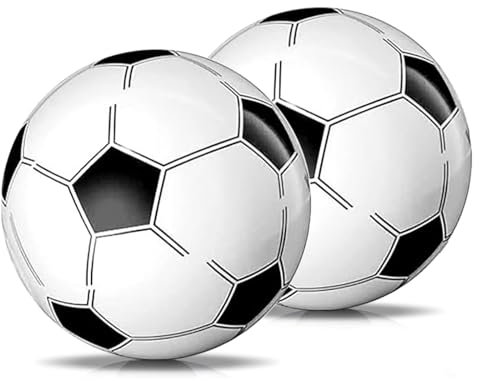 Pelotas de Playa Inflables, 2 Piezas Balones Deportivos inflables Gigantes, Balón de fútbol Inflable Grande, Gigante Pelota de Agua Inflable para Bebés Pequeños, Coloridas y Grandes, para Playa