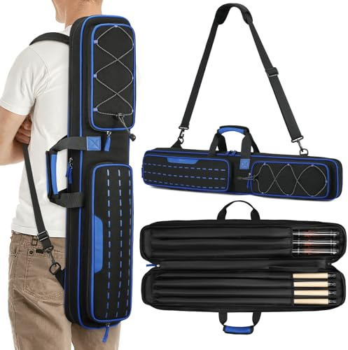 BOSSTIN Billardqueue-Koffer, 5 x 5, weich gepolsterte Tasche