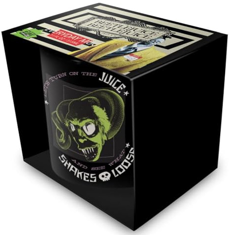 Pyramid International Beetlejuice (Let's Turn On The Juice) Black Mug - 10Oz / 315Ml Ceramic Mug - One Size