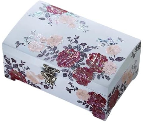 Schmuckkästchen Holz Europäischen Stil Flip Hand Schmuck Schmuck Lagerung Box Freundin Geburtstag Hochzeit Geschenk Perlmutt Lack Einfache Schmuck Box Schmuckkasten Groß Jewelry Box