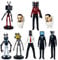 SIMDAO 9pcs Skibidi Toilet Toy Figures Set, Camera Man Titan Speaker Man TV Man Figures, Collectible Anime Figures, Toilet Game Model Toys Fun Stuff for Kids Ages 8-13, Gaming Fans