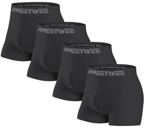 MEETWEE Boxers Homme Sport, sous-vêtements Homme Caleçon sans Couture Slips Shorts Respirants et Doux Élastique,Packs de 4/5/6