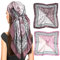 Pink Paisley Silk Head Scarf -Womens 35 Square Classic Silk Like Neck Scarfs for Hair Wrapping at Night(2 Pack-S)
