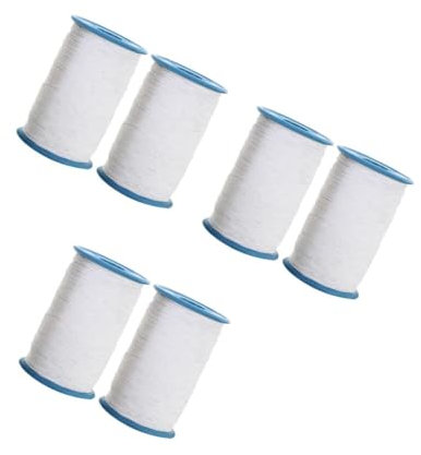 Operitacx 3 Set Filo Da Cucito Per Costumi Filo Di Cucito Bianco Elastico Cucitura Filo Per Cucire Per Pantaloni Filo Per Cucire Per Vestiti Bianca Colore Casuale 2 Pezzi*3