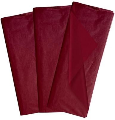 Pack of 10 Wine Colour Acid Free 50 x 70cm Tissue Paper Sheets