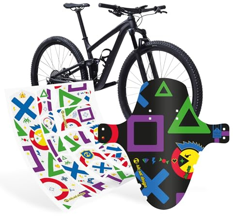Riesel Design - MTB Fahrrad Set - Schutzblech vorn und Rahmenschutzfolie | Fahrrad Schutzblech inklusive Kabelbinder und extra robuste Schutzfolie für Ober-, Unter- und Sitzrohr
