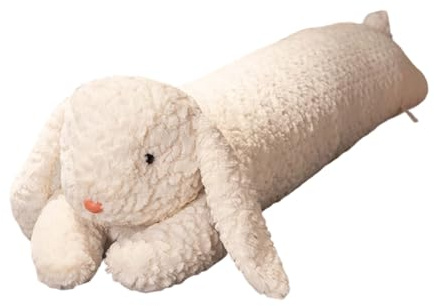 Generisch 90CM Seitenschläferkissen Langer Bär & Hase Kuscheltier, Weiches Samt-Kuschelkissen für Kinder und Erwachsene, Schlafkissen für Seitenschläfer (B)