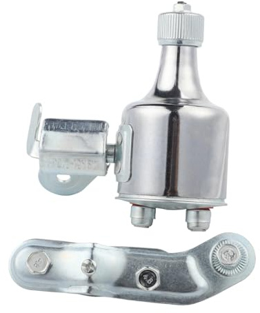 SageFurned Aluminium für Fahrrad-Dynamo-Generator für 12-V-Scheinwerfer und 2,5-V-Rücklicht, reibungsbetriebener AC-Ausgang, kompatibel mit Mountainbikes und Elektrofahrrädern, 10,5 x 5 cm, Schwarz