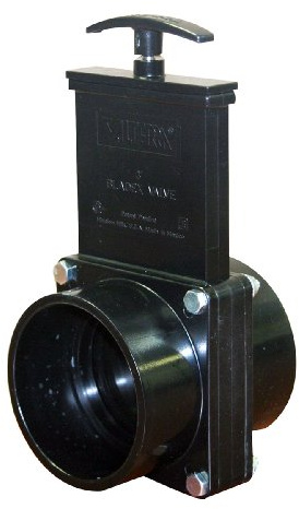 Valterra 7301 ABS Gate Valve, Black, 3 Slip