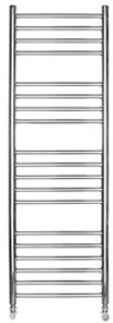 Ascot 1600 x 500 Highly polished stainless steel bathroom radiator towel warmer. Manufactured from high grade 304 stainless steel round tubing.