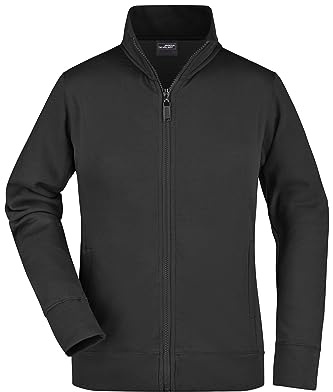 James & Nicholson Damen Sweatjacke - Hochwertige Sweatjacke mit Stehkragen