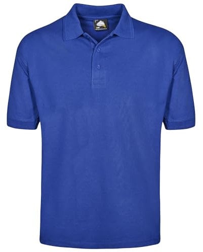 ORN Polo Shirt for Men Adult - Short Sleeve Workwear | UK Casual Smart Tops for Men, Professional Work Wear - 1150 Eagle - Royal Blue, Large