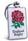 RFU Metal Rose Key Ring - Silver