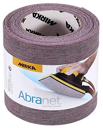 Mirka Abranet Netz-Schleifrolle 115 mm x 10 m Klett/Korn P1000 / 1 Rolle/zum Schleifen von Holz, Spachtel, Lack, Kunststoff / 545BY001923R